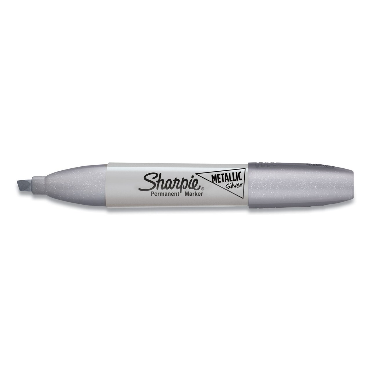 Sharpie Metallic Permanent Marker, Medium Chisel Tip, Silver, Dozen